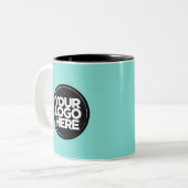 Votre logo Couleurs spéciales Turquoise Mugs Modèl (Devant gauche)