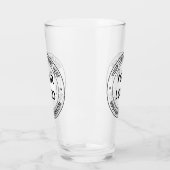 Votre logo d'entreprise et cadeau de verre texte p (Gauche)