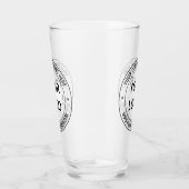 Votre logo d'entreprise et cadeau de verre texte p (Droite)