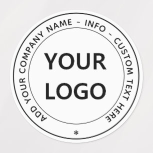 Votre logo d'entreprise et vos Étiquettes arrondis
