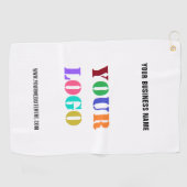 Votre logo d'entreprise et votre serviette de golf (Horizontal)