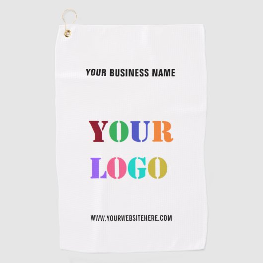 Votre logo d'entreprise et votre serviette de golf (Devant)