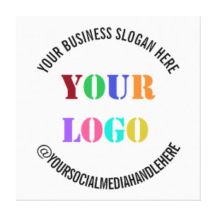 Votre logo d'entreprise Nom du média social Toile 