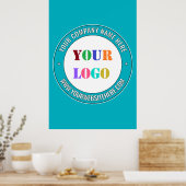 Votre logo d'entreprise Poster de texte et de coul (Cuisine)