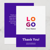 Votre logo d'entreprise Simple Magenta Carte de re (Devant / Derrière)