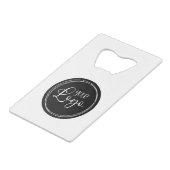 Votre logo d'entreprise sur Black Circle (Devant Angle)