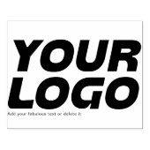 Votre logo d'entreprise tampon en caoutchouc grand (Impression)