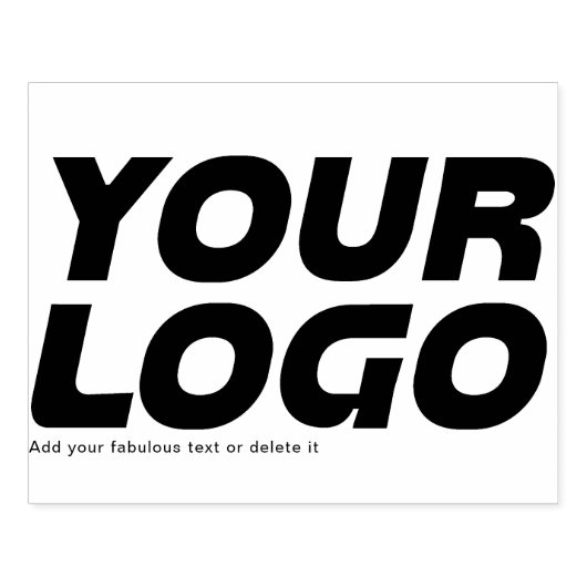 Votre logo d'entreprise tampon en caoutchouc grand (Impression)