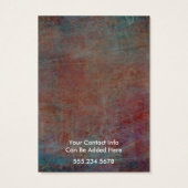 Votre Logo Écran Porte-oreille Rouge Bleu Grunge (Dos)