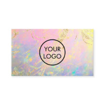 votre logo élégant carte de visite opal