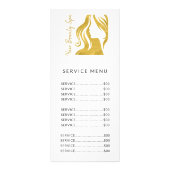 Votre logo élégant salon de beauté menu (Dos)