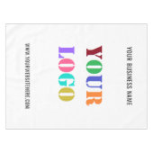 Votre Logo et Texte Publicitaire Nappe de Table d' (Devant (Horizontal))