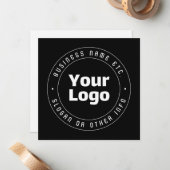 Votre logo et votre Modèle de texte modifiable | N (Devant/Arrière en situation)