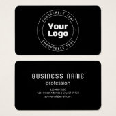 Votre logo et votre Modèle de texte modifiable | N (Devant & derrière)