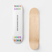 Votre logo et votre texte personnalisé Skateboard (Recto)