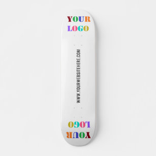Votre logo et votre texte personnalisé Skateboard