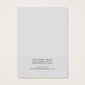 Votre logo Gris Collier Elevage carte d'affichage (Dos)