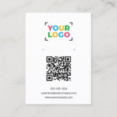 Votre logo ici Boucles d'oreilles Code Qr Carte d' (Dos)