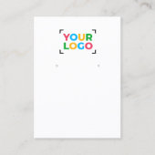 Votre logo ici Boucles d'oreilles Code Qr Carte d' (Devant)