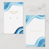 Votre Logo Ici Écouter Des Cartes D'Affichage (Devant / Derrière)