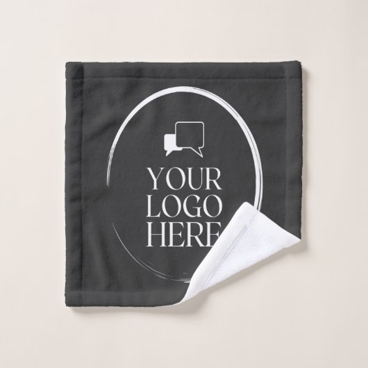 Votre logo ici Moderne (Gant de toilette)