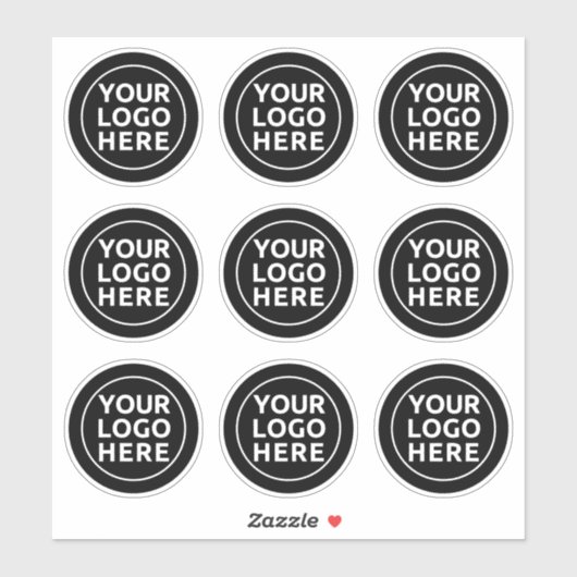 Votre Logo Ici Stickers 9 Pack Decal (Feuille)
