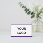 Votre logo Info texte Carte de visite promotionnel (Debout devant)