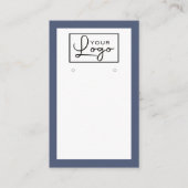 Votre logo Marine Bordure Bleue Carte d'oreille Co (Devant)