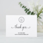 Votre logo | Merci pour votre commande sur papier  (Debout devant)