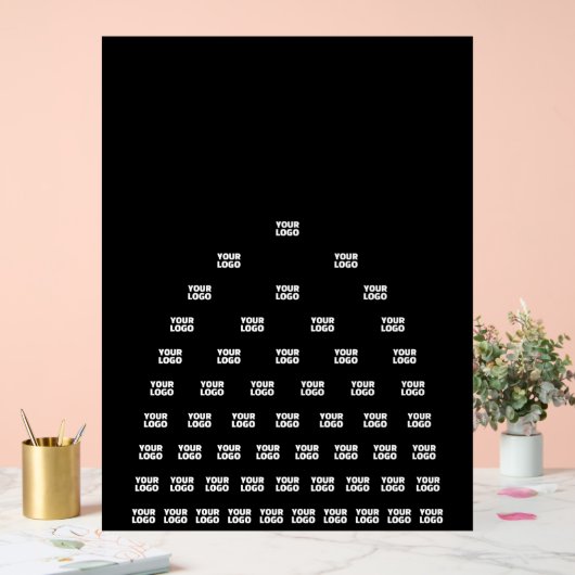 Votre logo motif d'arche unique | Noir (modifiable (Mariage)