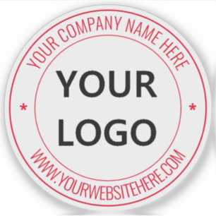 Votre logo Nom Site Couleurs Sticker promotionnel