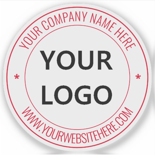 Votre logo Nom Site Couleurs Sticker promotionnel (Devant)