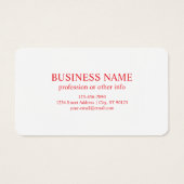 Votre logo ou autre image | Noël blanc et rouge (Dos)