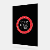 Votre logo ou autre image | Noir rouge et blanc (Angle)