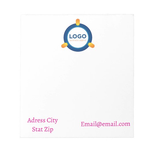 Votre logo ou Bloc-notes de conception | Entrepris (Devant)