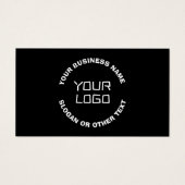 Votre logo ou image et texte modifiable | Noir & B (Devant)