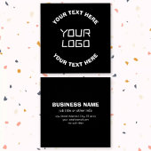 Votre logo ou image et texte modifiable | Noir & B