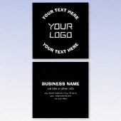 Votre logo ou image et texte modifiable | Noir & B