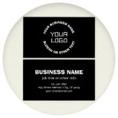 Votre logo ou image et texte modifiable | Noir & B