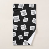 Votre logo, photo ou autre image | Placement aléat (Serviette à main)