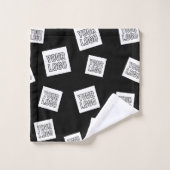 Votre logo, photo ou autre image | Placement aléat (Gant de toilette)