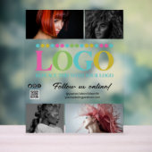 Votre logo Photos QR Code Social Media Promo (Neutre)