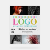 Votre logo Photos QR Code Social Media Promo (Recto)