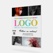 Votre logo Photos QR Code Social Media Promo (Angle)