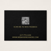 Votre logo QR Code Collier Bracelet Carte d'affich (Dos)