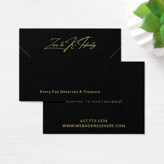 Votre logo QR Code Collier Bracelet Carte d'affich (Bureau)