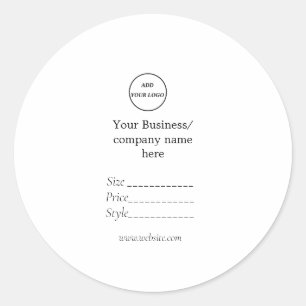 Votre logo QR site Web étiquettes de prix sociaux