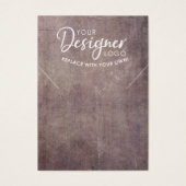 Votre Logo Rustic Grunge Collier Porte-Collier (Devant)