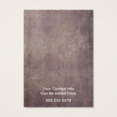 Votre Logo Rustic Grunge Earring Carte Porte-Boucl (Dos)