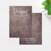 Votre Logo Rustic Grunge Earring Carte Porte-Boucl (Bureau)
